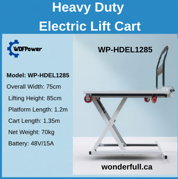 heavy duty electric lift cart